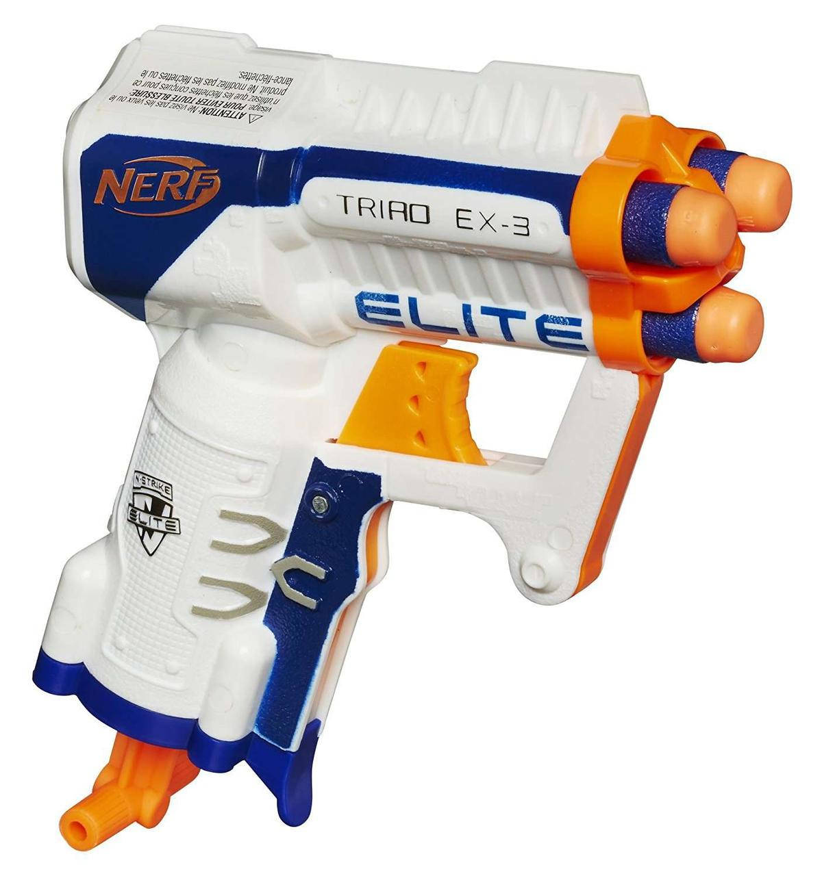 

Детское оружие детский бластер Нерф Элит Триад, Nerf N-Strike Elite Triad EX-3 Blaster A1690