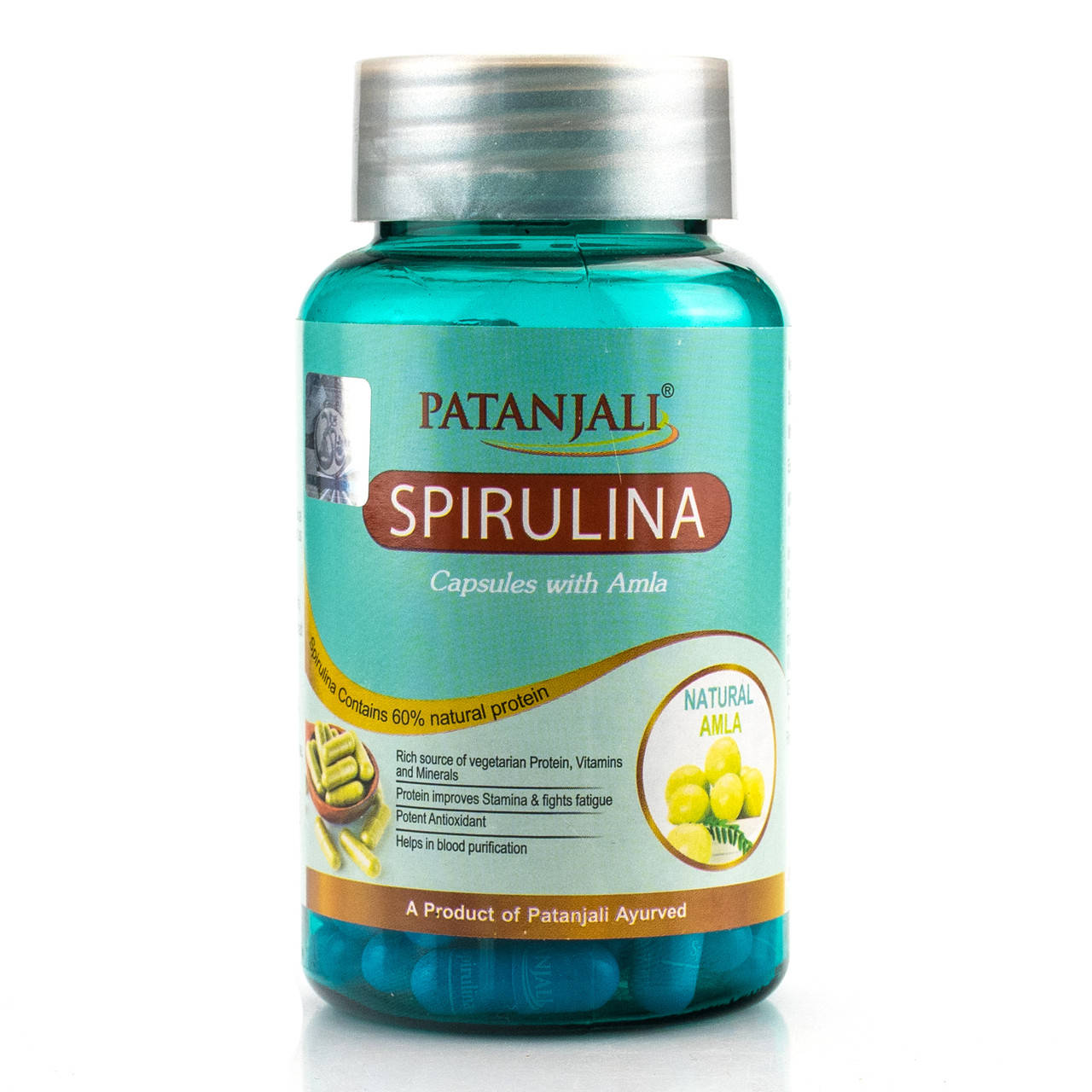 

Спирули + Амла, Патанжали/ Spirulina whith Amla / 60 tab