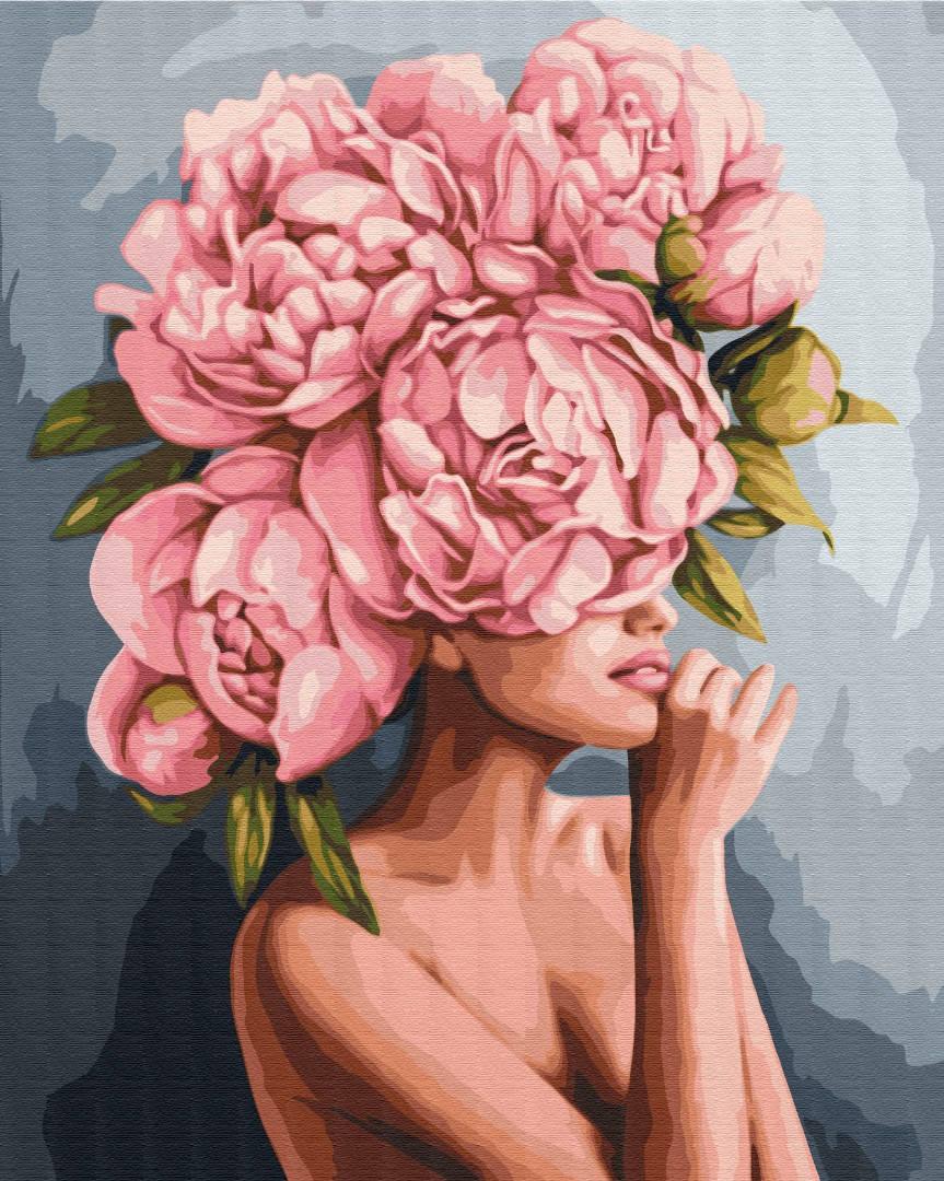 

Картина по номерам "Прикосновение пионов" 40*50 см