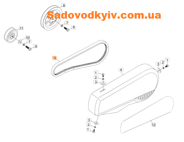 

Ремень привода для культиватора Oleo-Mac MH 197 RKS (L66150932)