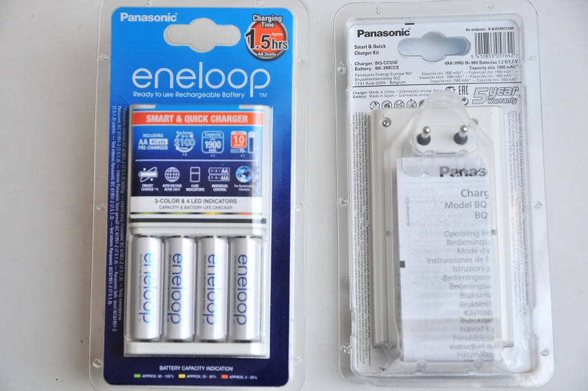 

Зарядное устройство Panasonic BQ-CC55 + 4 аккумулятора АА 1900 Eneloop KJ55MCC40E