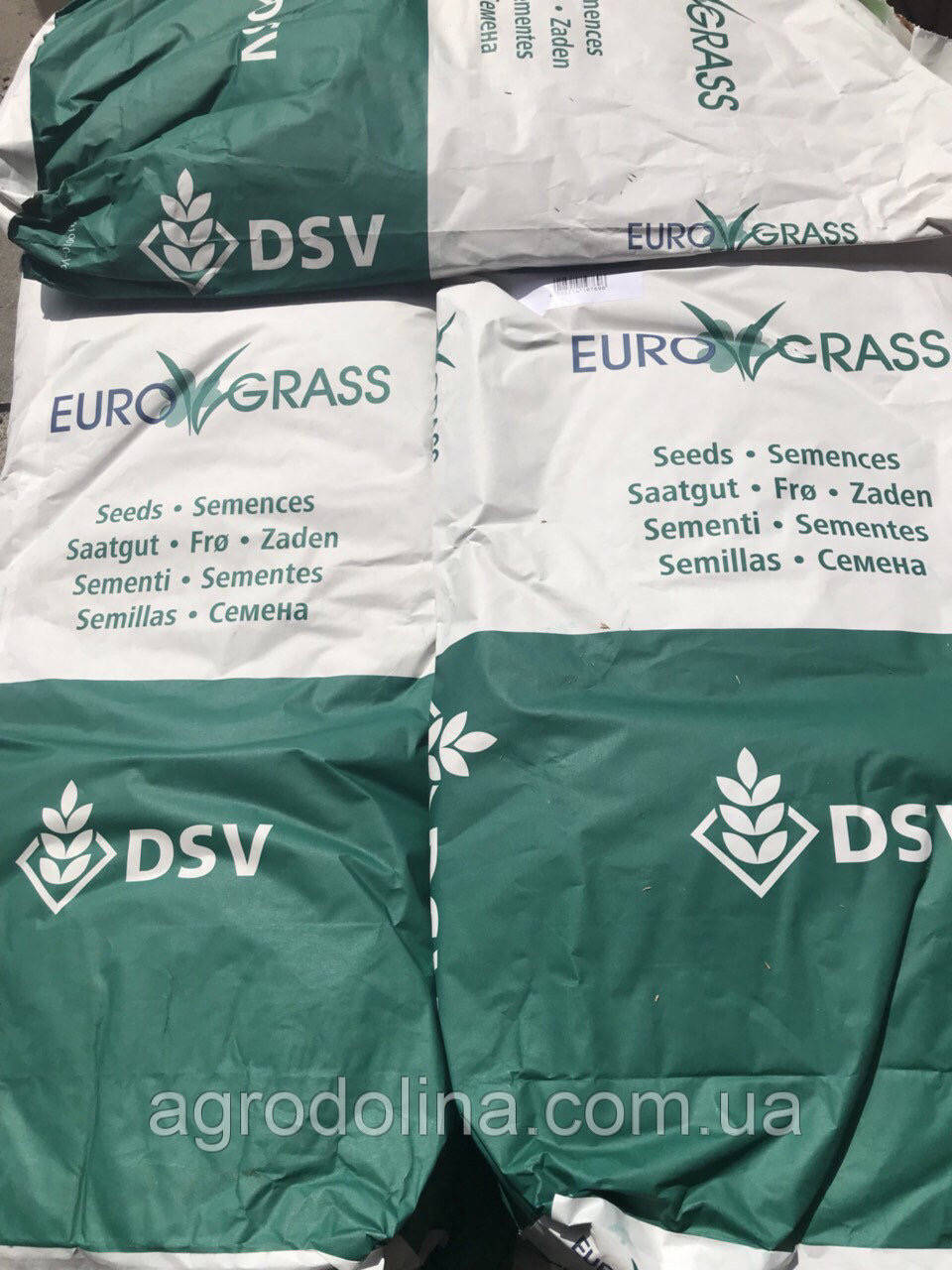

Газонная трава DSV (Euro Grass) Sport спортивная 10 кг, Германия, Зелёный