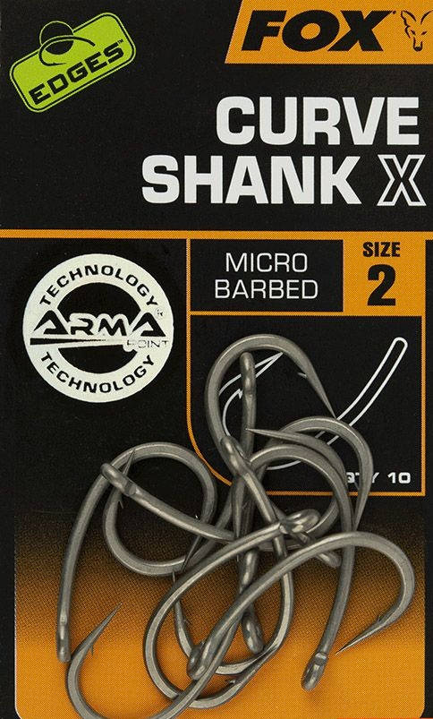 

Крючки Усиленные Fox Edges Armapoint Curve Shank X размер 2
