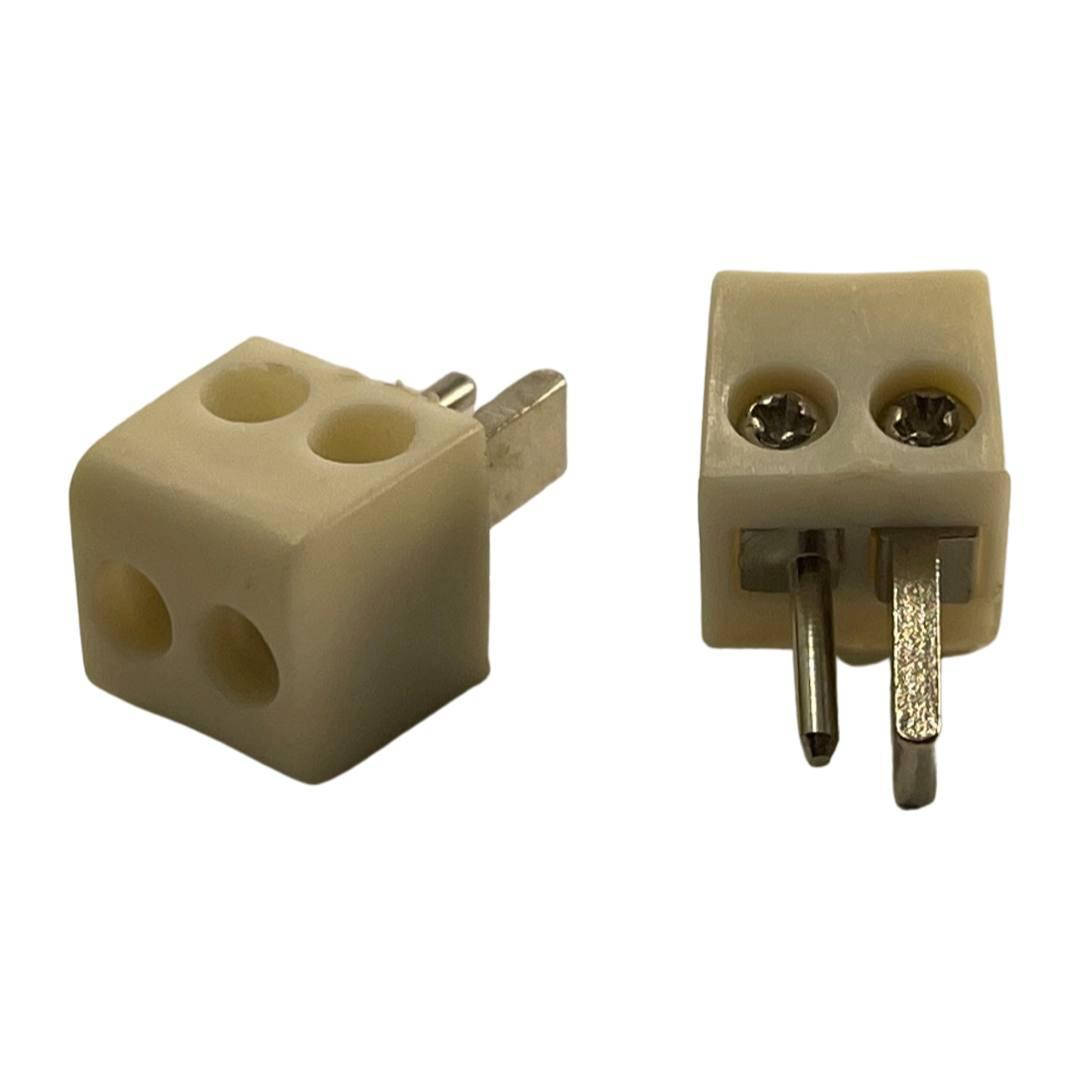 

Штекер аудио колоночный "точка-тире" "кубик"