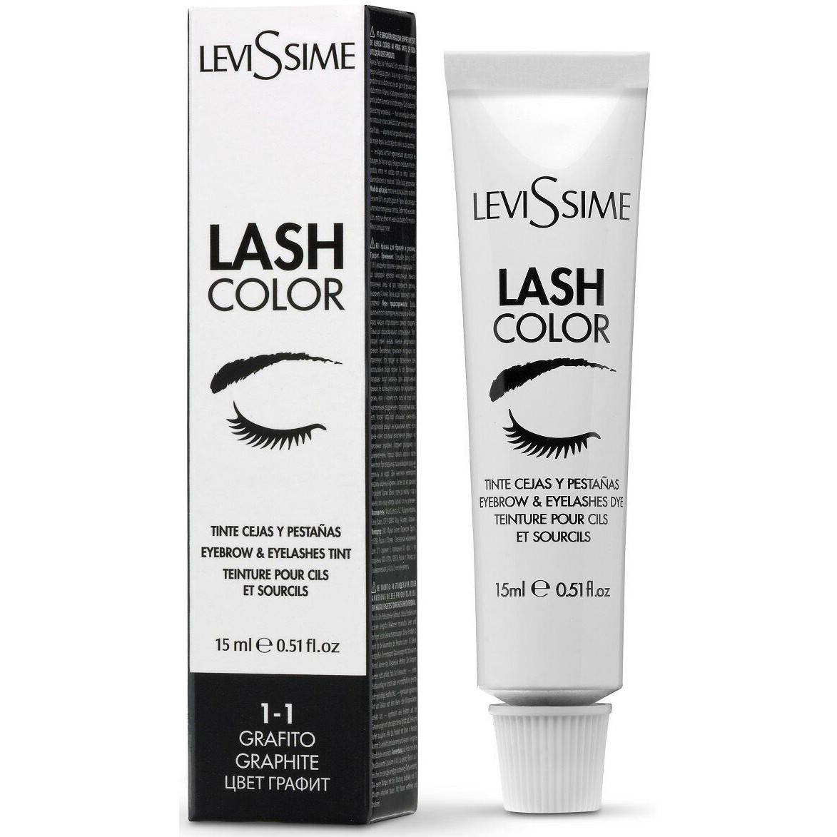 

LeviSsime Lash Color Graphite №1.1 - краска для бровей и ресниц графитовая, 15 мл