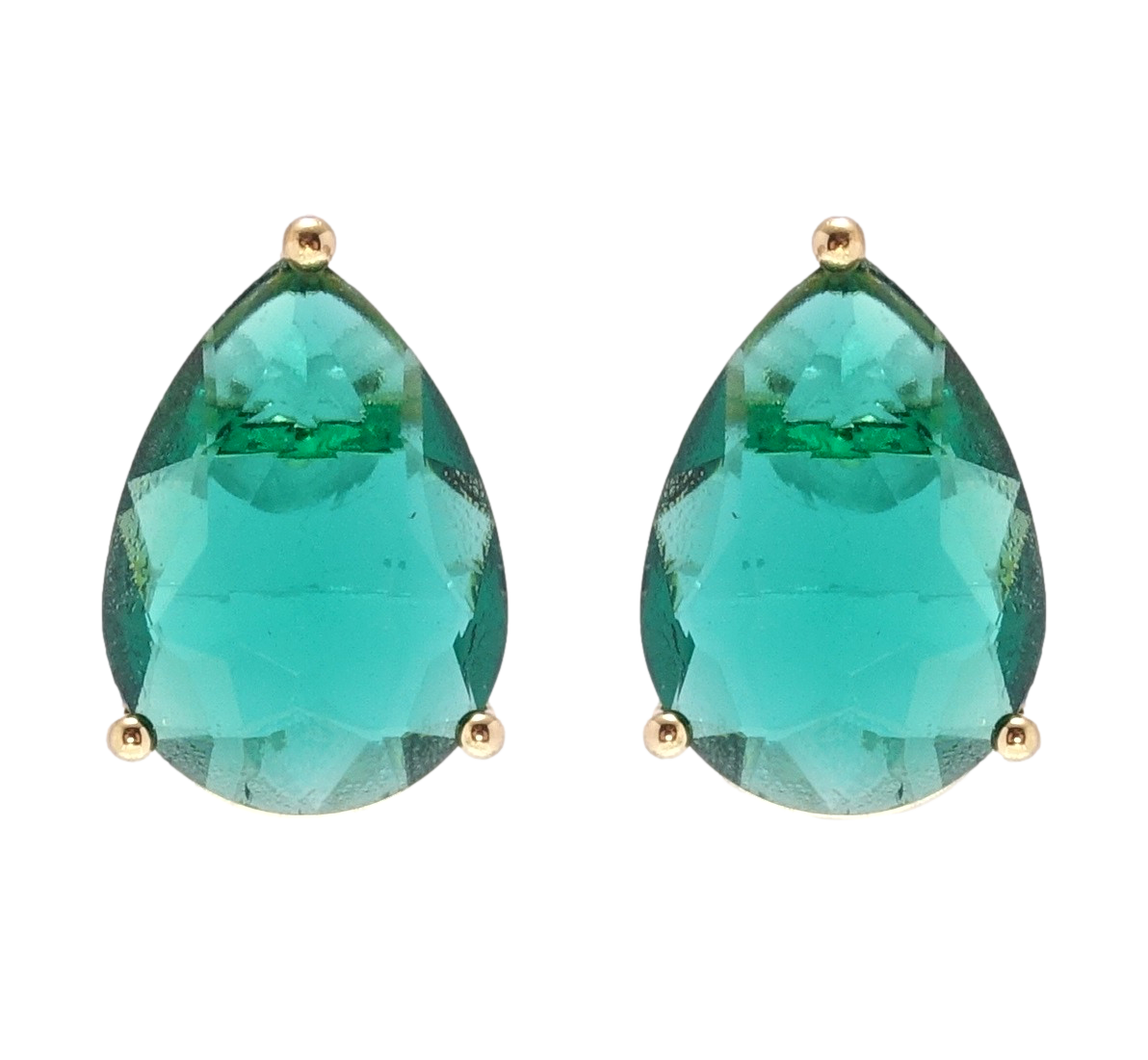 

Серьги Xuping QQMM Позолота 14K игла серебро 925 гвоздики (пусеты) "Изумрудные фианиты"