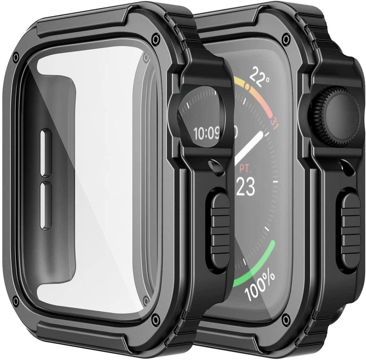 

Защитный чехол с защитным стеклом для Apple Watch 45 Series 7