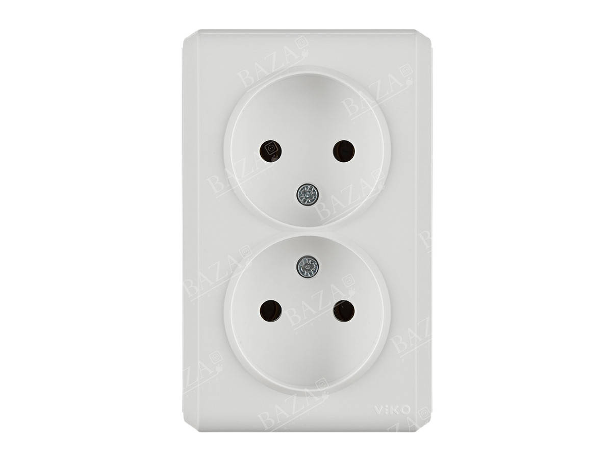 

Розетка двойная VIKO Vera Крем