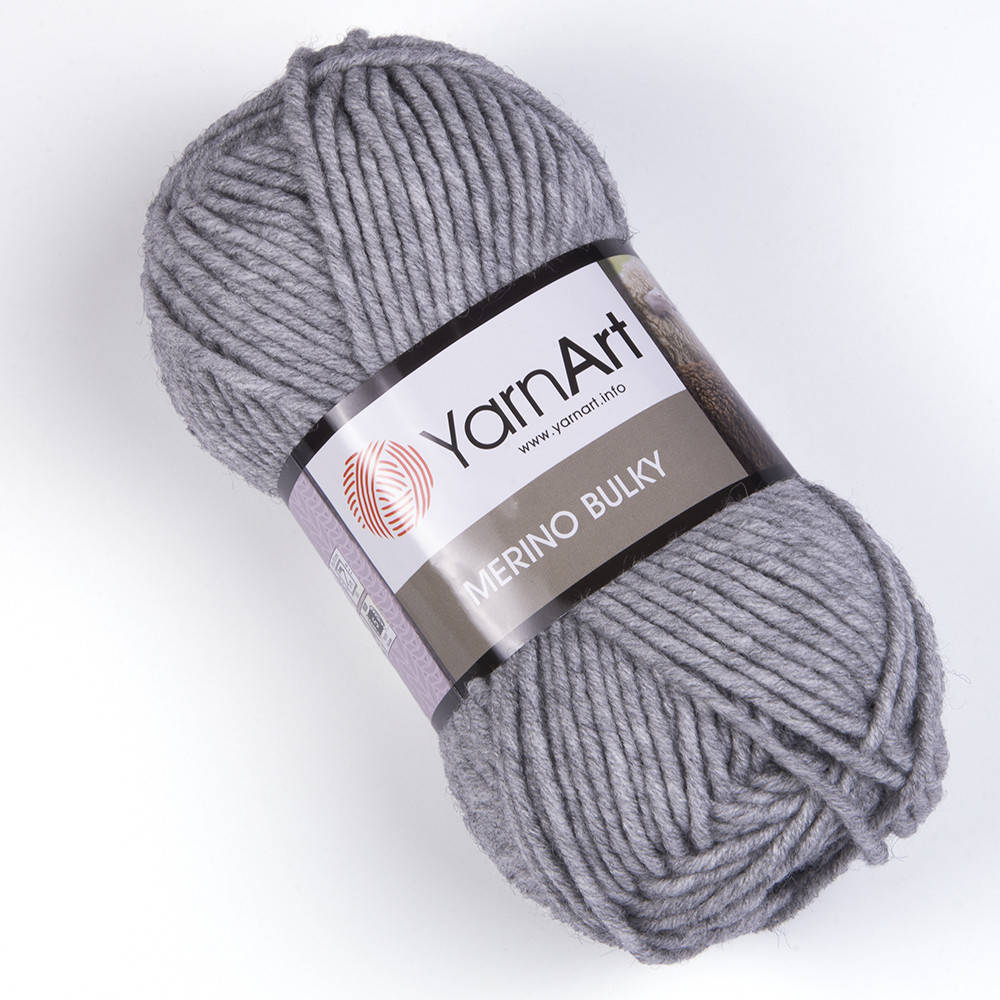 

Пряжа YarnArt Merino Bulky 282 серый (Ярнарт Мерино Балки)