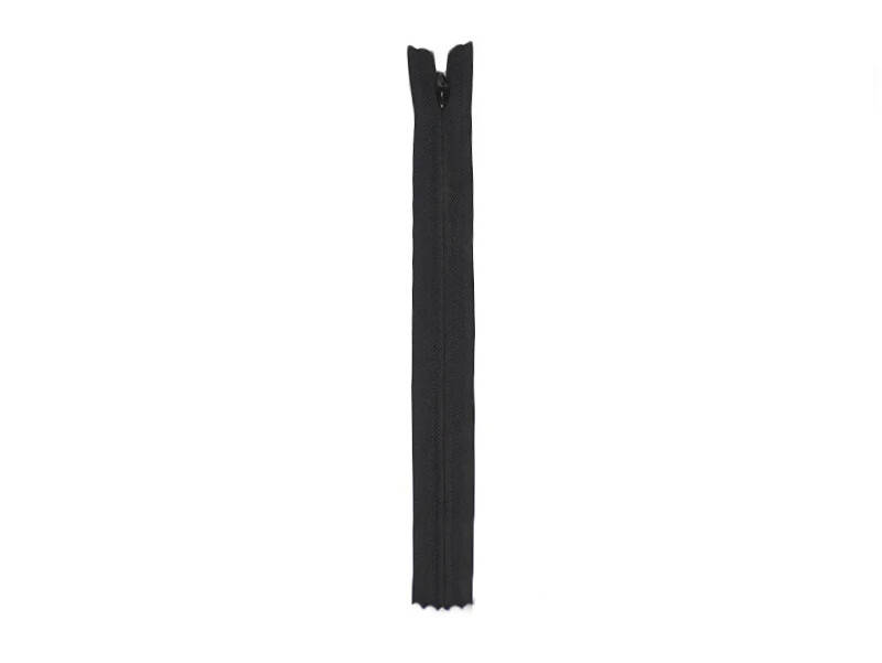 

Zipper Спиральная молния, Потайная,черная,20см,1бегунок, Черный