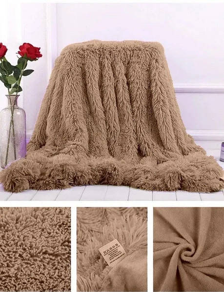 

Плед-покрывало 《 Травка 》 Бежевый 220*240см, Разные цвета