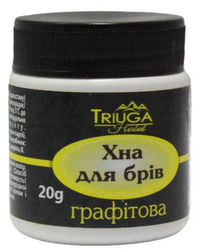 

Краска- хна для бровей аюрведическая Графит, 20г, Триюга