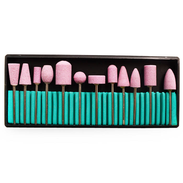 

Фрезы корундовые Nail Drill набор 12 шт. для маникюра и педикюра