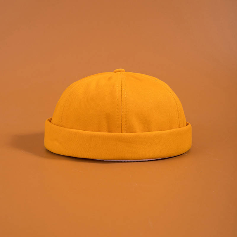 

Байкерская Кепка Docker Без козырька Докер Бескозырка City-A Без логотипа Оранжевая, Оранжевый