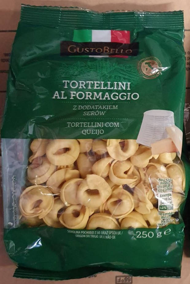 

Тортеліні GustoBello з сиром 250 г.