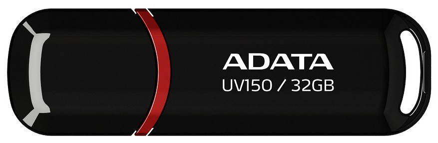 

USB накопитель ADATA UV150 32GB USB 3.2 Black (AUV150-32G-RBK), Черный