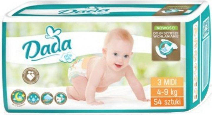 

Подгузники Dada Extra Soft 3 Midi (4-9 кг), Алый