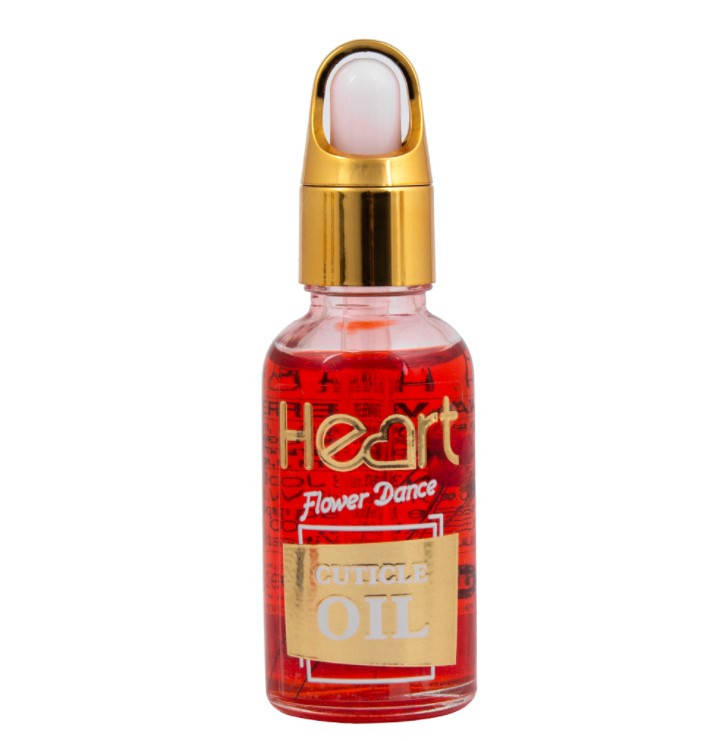 

HEART Масло цветочное для кутикулы Strawberry, 30 мл, Красный