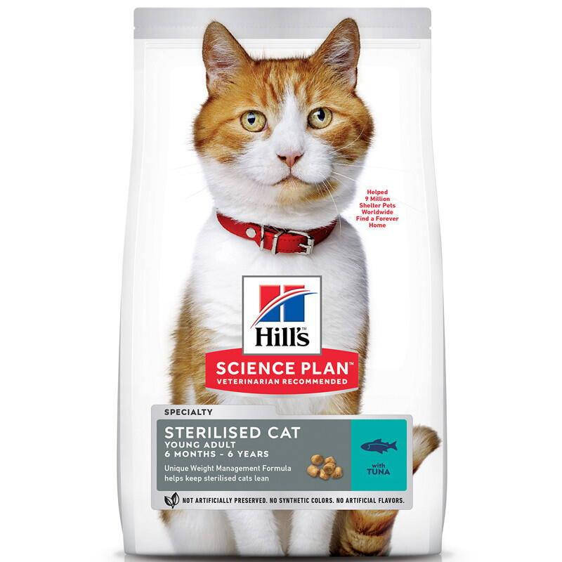 

Hills (Хиллс) Science Plan Young Adult Sterilised Cat корм для кошек с тунцом, 1.5 кг