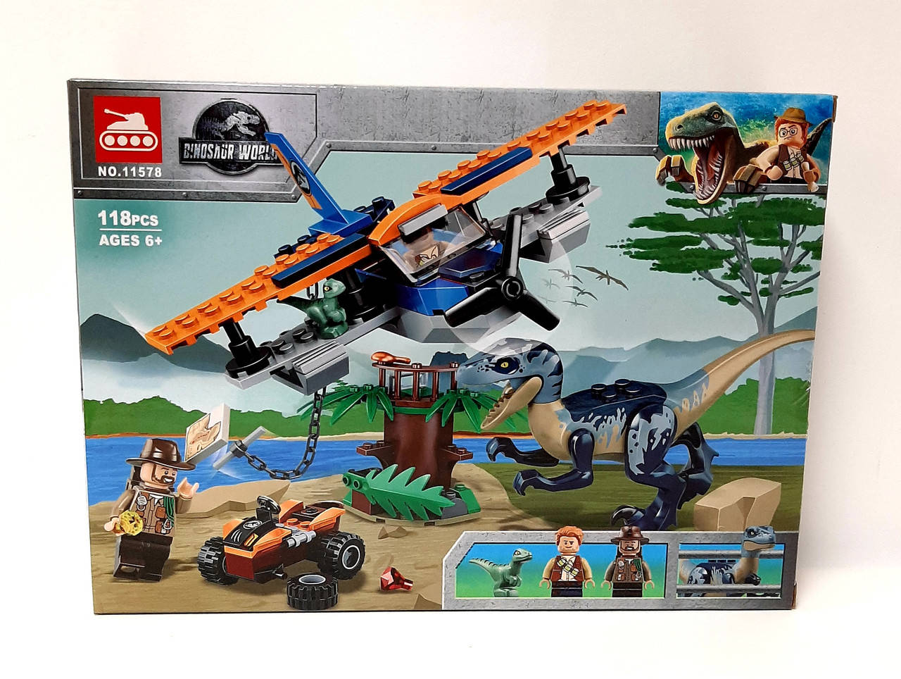 

Конструктор арт.11578 "DINOSAUR WORLD" , Динозавр, 118 деталей