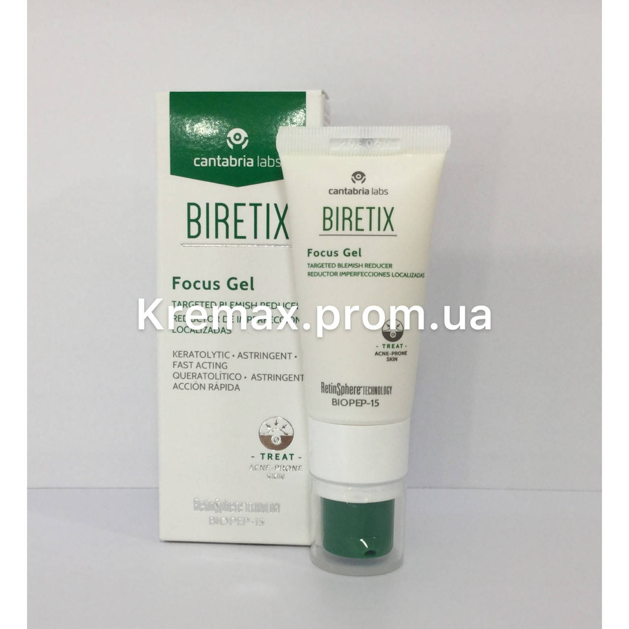

Точечное средство от высыпаний Cantabria Labs Biretix Focus Gel