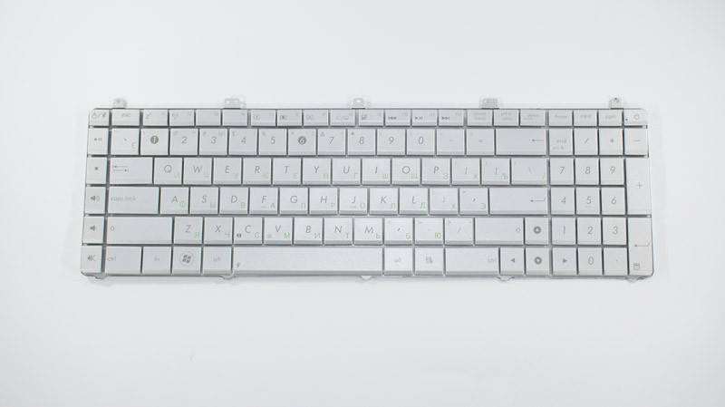 

Клавиатура для ноутбука ASUS (N55, N75, X5QS) rus, silver (N55 version), Серый
