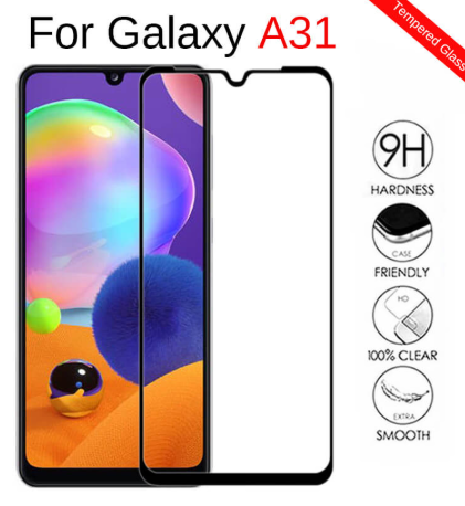 

Защитное стекло 3D для Samsung Galaxy A31 A315F черное (самсунг а31)