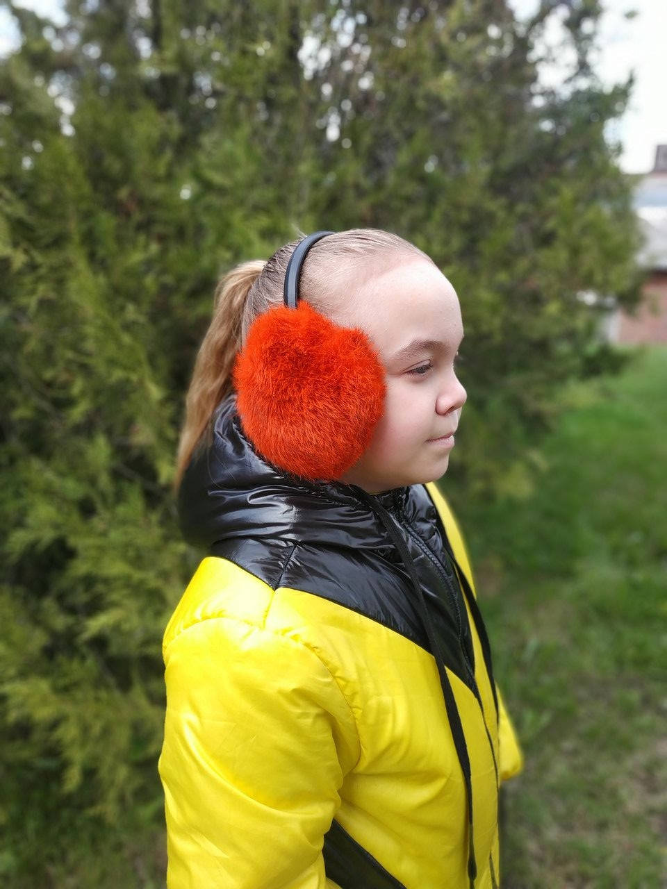 

Наушники меховые, регулируемые детские, взрослые оранжевые