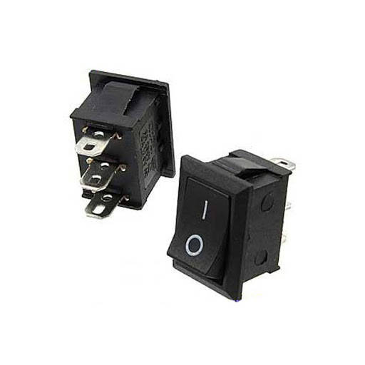 

Кнопка, выключатель 6A KCD1-101 14x9 on-off (2pin), взагозащитная крышка, пайка