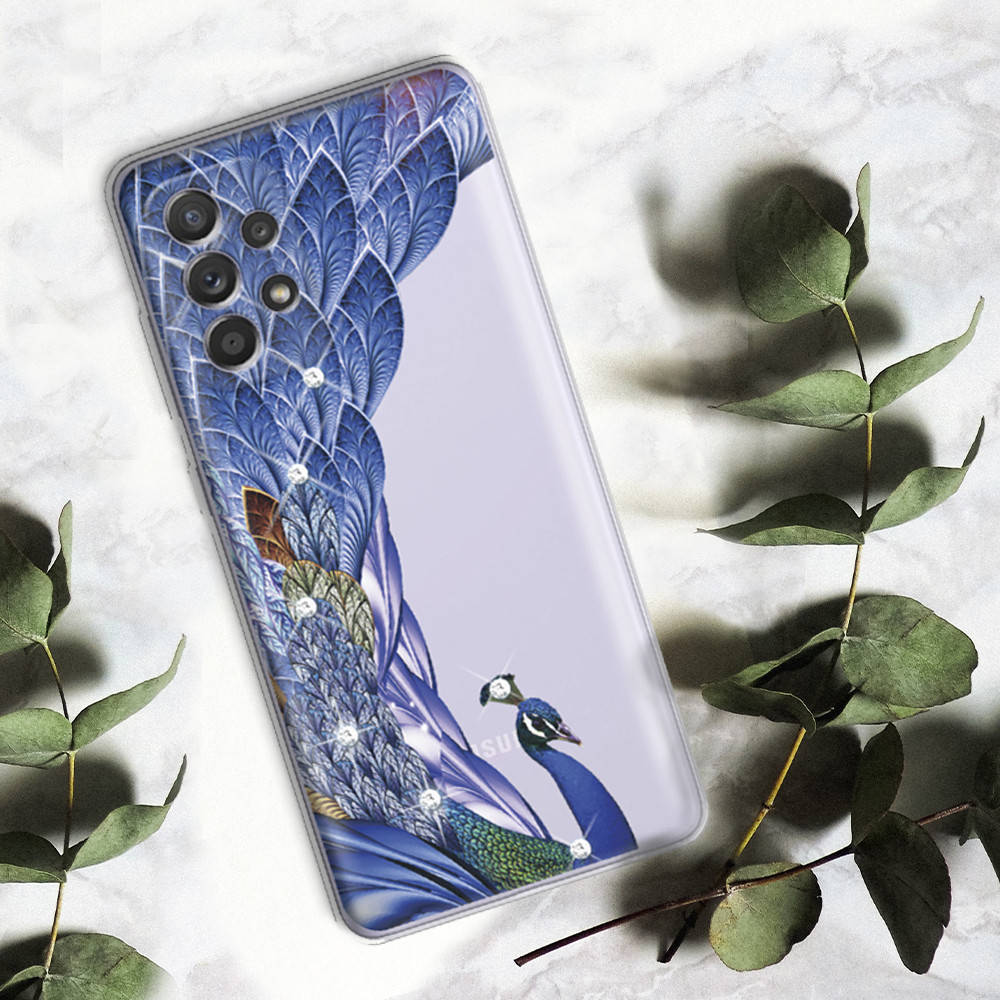 

Чехол Samsung Galaxy A52 со стразами Peafowl