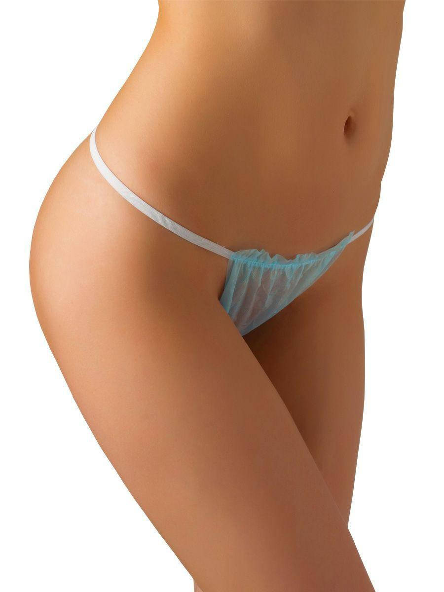 

Трусики-стринги одноразовые Doily (Дойли) в пакете, мятные, 50 шт, 40 м/г2, Салатовый