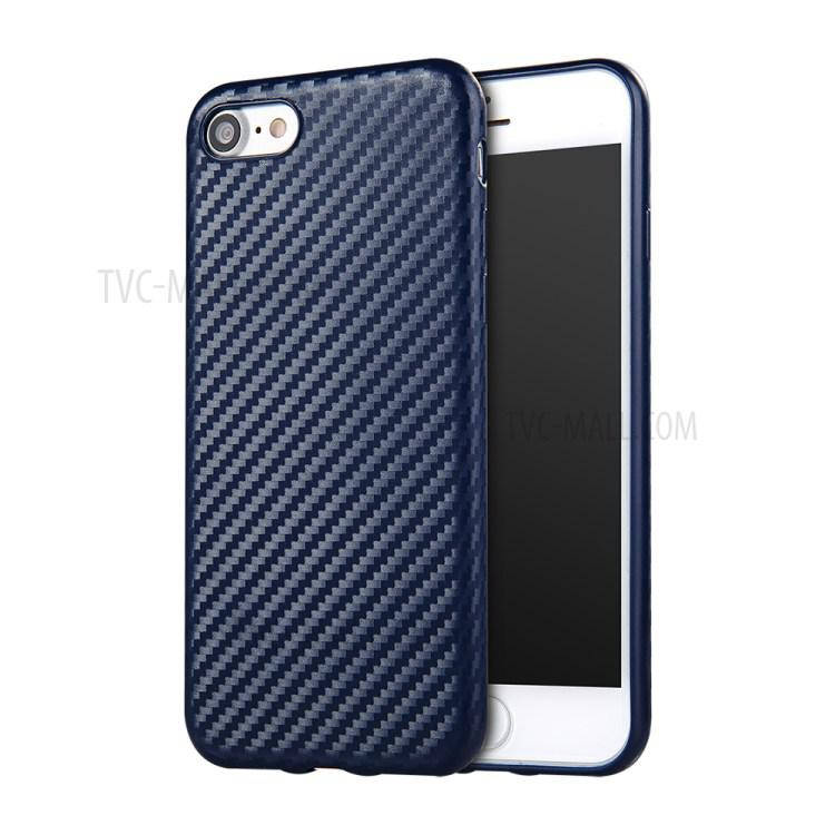 

Карбоновый чехол для iPhone 7/8 Темно-синий