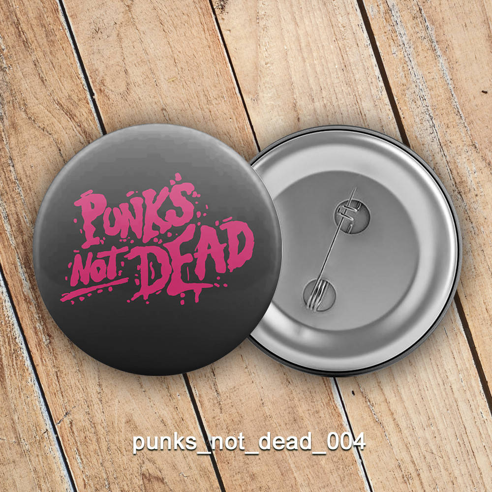 

Значок рок Punks not dead 004
