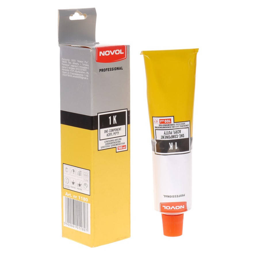 

Шпаклевка Novol 1K однокомпонентная акриловая 100 мл