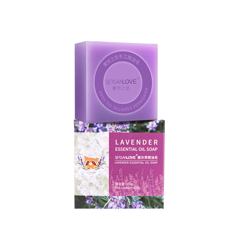 

Мыло ручной работы с экстрактом лаванды Sersanlove Handmade Lavender Essential Oil Soap, 100г