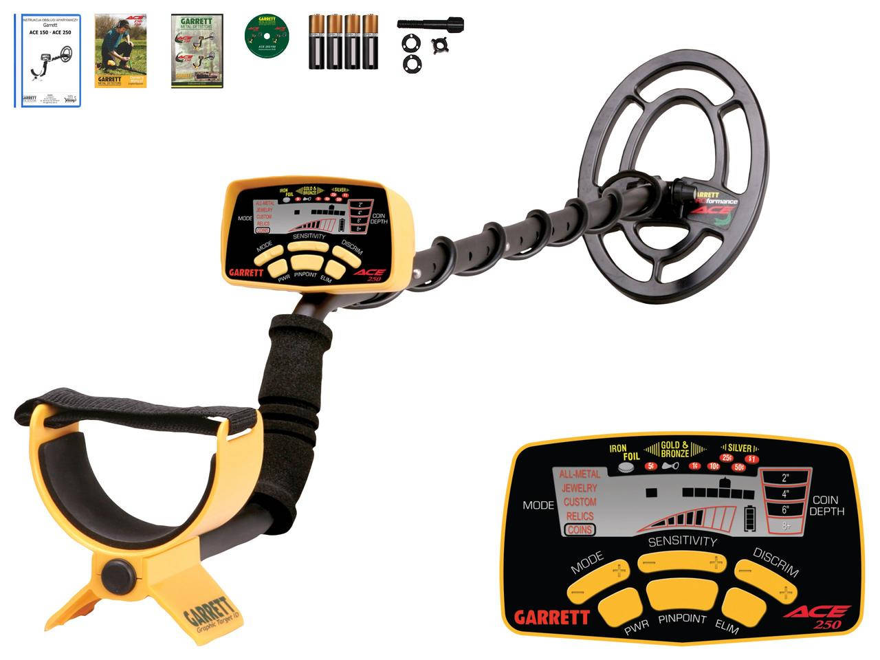 

Металлоискатель Garrett Ace 200i / Официальная гарантия 2 года!, Желтый