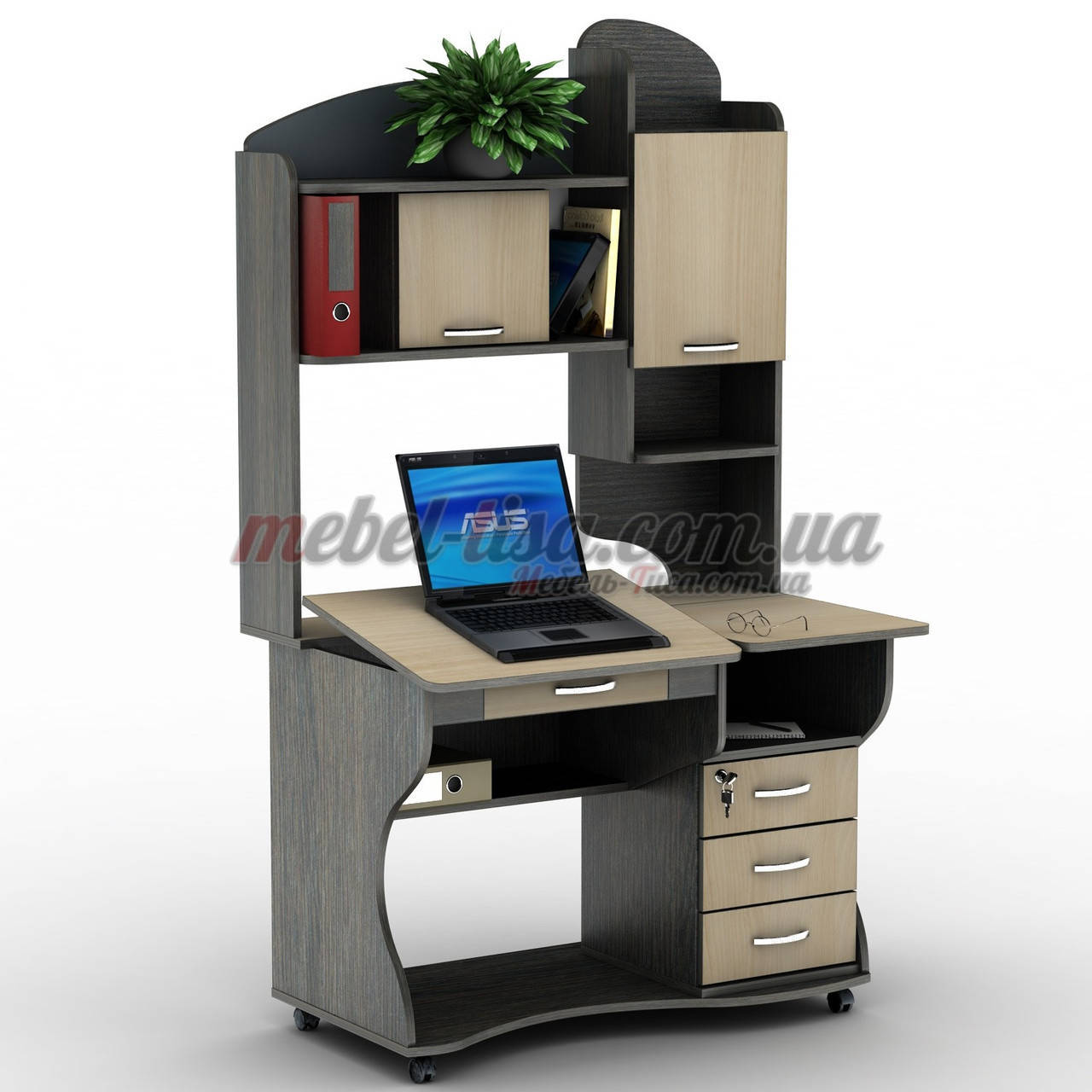 

Компьютерный стол на колесиках