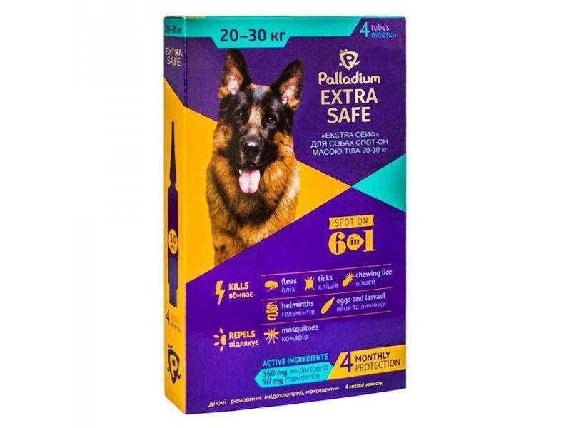 

Palladium Extra Safe Средство против блох, клещей и глистов для собак от 20 до 30 кг
