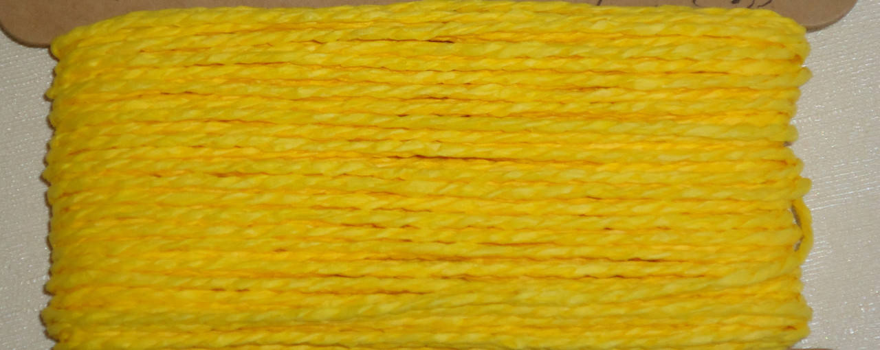 

Шнурок бумажный 2-3 мм желтого цвета