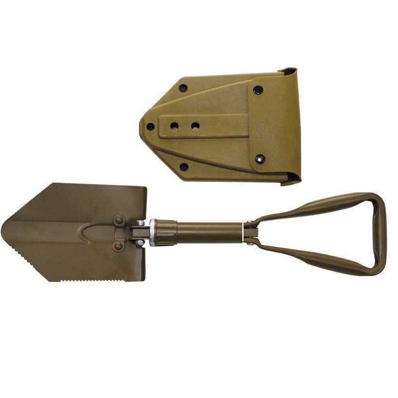 

Лопата, Складная полевая лопатка BW в футляре, койот, металл, MFH Германия