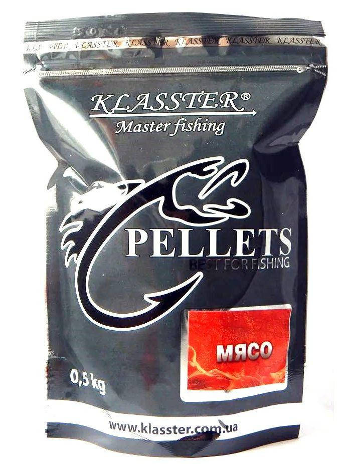 

KLASSTER прикормочный пеллетс Мясо, гранула 4мм, 500г.