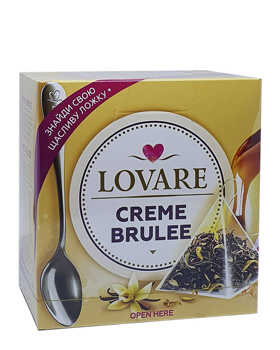 

Чай чорний в пірамідках Lovare Creme Brulee 15 шт х 2 г (54717)