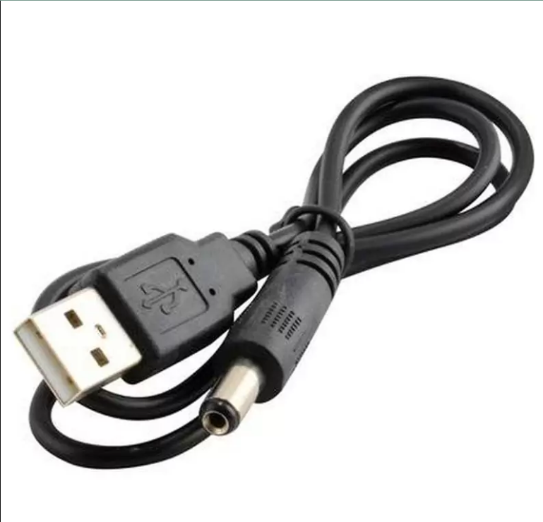

Кабель инжектор питания 5V USB - DC (5.5/2.5), Черный