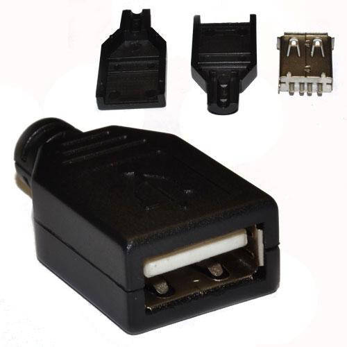 

Гнездо USB-A с разборным корпусом USB AF