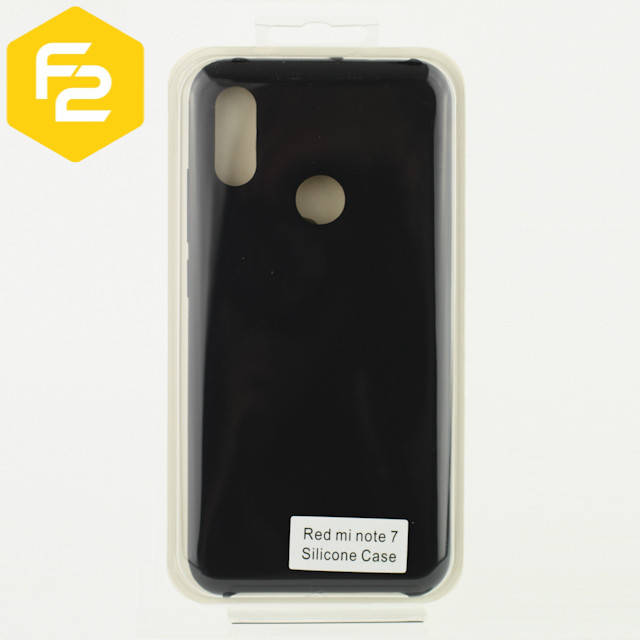 

Чехол для Redmi Note 7 Soft Touch Silicone Case с микрофиброй внутри, Черный