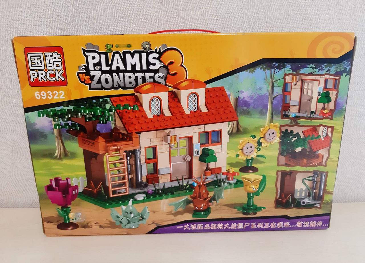 

Конструктор Зомби против растений Plants vs Zombies, 377 деталей, Разные цвета