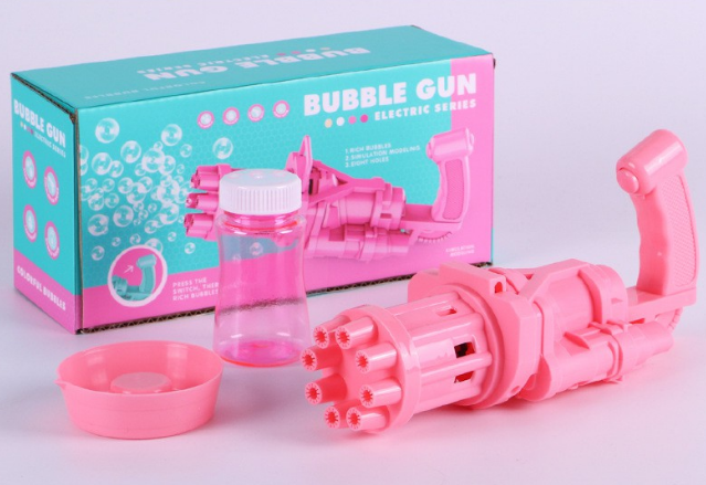 

Пулемет с мыльными пузырями Bubble Machine ABC Розовый