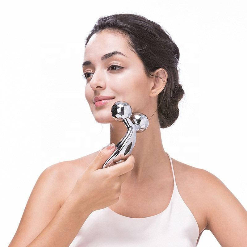 

3D MASSAGER роликовый массажер для лица лифтинг кожи тренажер ручной для тела