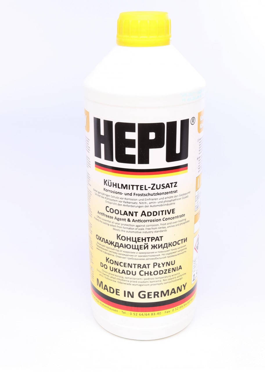 

HEPU (Германия) P999-YLW - Антифриз желтый 1.5л (концентрат - 80°С)