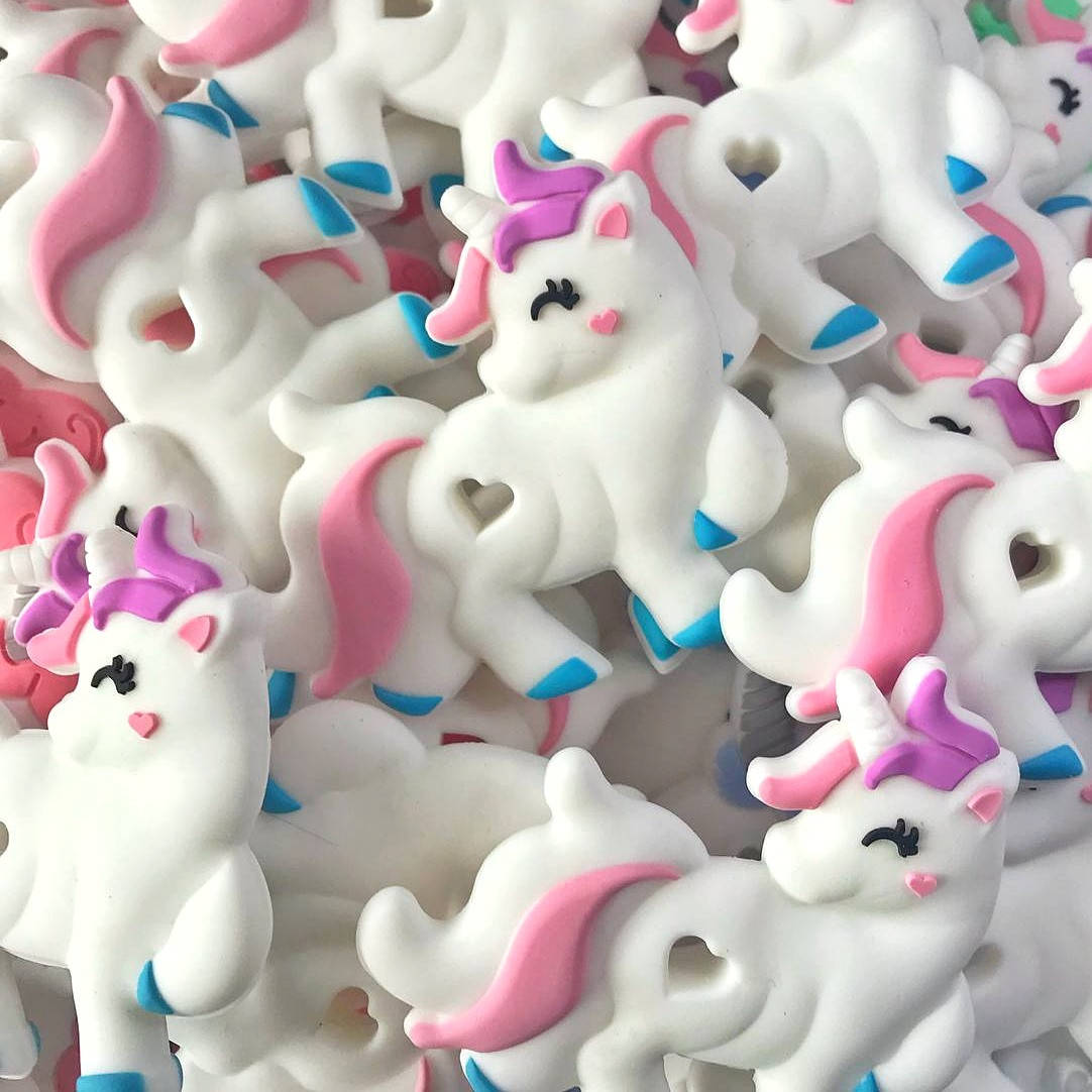 

Единорог нежный грызунок (прорезыватель) для зубов силиконовый Розовый (закрытые глазки)